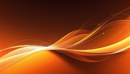 Poster - Modern Flat Style Vector Design of Abstract Shiny Orange Background