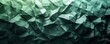 Abstract texture dark green background banner panorama long with 3d geometric triangular gradient shapes for website, business, print design template metallic metal paper  illustration, Generative AI