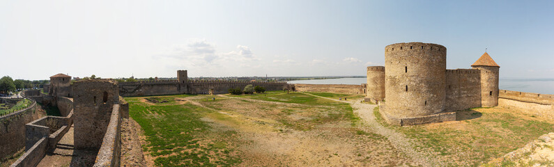 Wall Mural - A view of Bilhorod-Dnistrovskyi citadel or Akkerman fortress (also known as Kokot) is a historical and architectural monument of the 13th-14th centuries. Bilhorod-Dnistrovskyi. Ukraine