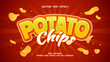 potato chips editable text effect