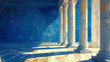 a painting of renaissance columns
