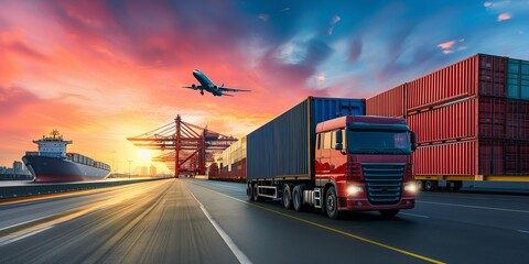 Canvas Print - transport delivery worldwide
