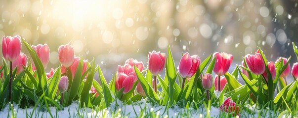 Wall Mural - spring banner background