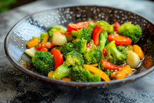 Broccoli stir-fry meal