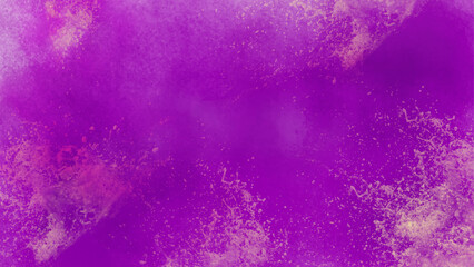 Wall Mural -  Purple night sky Milky Way and star on dark background. Gold glitter on purple background in vintage colors.