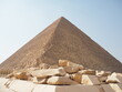 The Giza pyramid in Egypt - stone structure