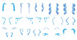 Cartoon tear drops icon set. Sorrow cry streams, tear blob or sweat drop. Crying fluid, falling blue water drops. Isolated set for sorrowful character weeping expression. Wet grief droplets