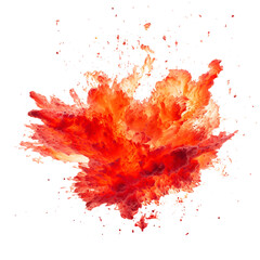Wall Mural - fire explosion isolated on transparent background Remove png, Clipping Path, pen tool