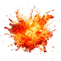 Wall Mural - fire explosion isolated on transparent background Remove png, Clipping Path, pen tool