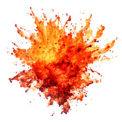Wall Mural - fire explosion isolated on transparent background Remove png, Clipping Path, pen tool