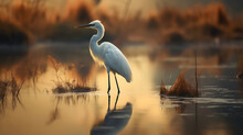 Spoonbill In The Water 