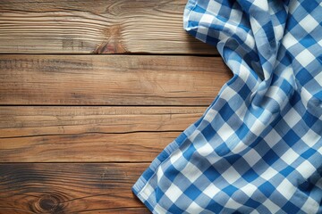 Poster - Patterned tablecloth on the table