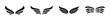 © 11ua - Vector wings. Wings icon set. Feather wings icons.