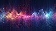 Vibrant Abstract Sound Waves Music Frequency Visual Art