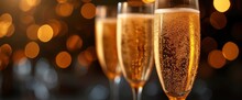 Champagne Glasses Row, Banner , HD Background Images