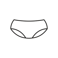 Sticker - panties icon vector