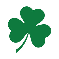 Wall Mural - st patrick's day, shamrock green icon, symbol of ireland, vector illustration
