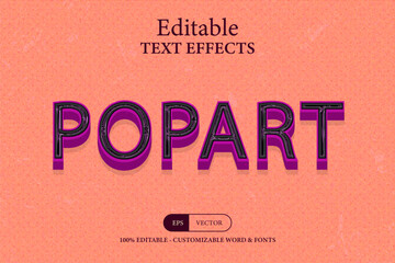 Poster - Classic Retro 3D Editable Text Effects, Vintage Typography, Logo Mockup, Title Poster and Graphic Style Template.