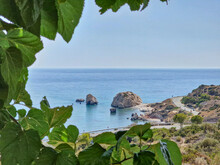 Petra Tou Romiou Rock,  Aphrodite's Birthplace In Paphos, Cyprus.