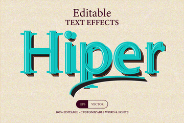Poster - 3D Editable Vector Typography, 3D Classic Template , Logo Mockup, Tittle Poster, Old Style Retro Text Effects and Graphic Style.