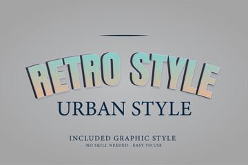 Poster - 3D Editable Vector Typography, 3D Classic Template , Logo Mockup, Tittle Poster, Old Style Retro Text Effects and Graphic Style.