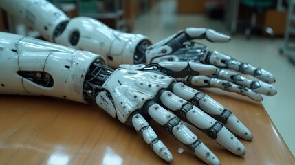 Aufkleber - A medical technology innovation that allows doctors to use AI robots to diagnose, care, and treat patients with greater accuracy in the future. Medical research and development is improving patient