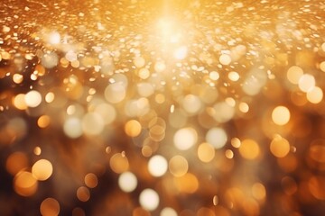 Poster - A blurry image of a golden background. Can be used as a backdrop for various design projects