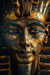 Tutankhamen Pharaoh of Egypt Mask in Ancient Times Generative AI Illustration