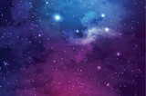 Fototapeta Kosmos - Realistic galaxy background. Space background with realistic nebula and shining stars. Colorful cosmos with stardust and milky way. Magic color galaxy. Infinite universe and starry night. 