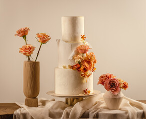 Wall Mural - Beautiful wedding cake