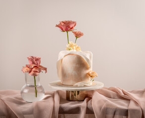 Wall Mural - Stylish wedding cake