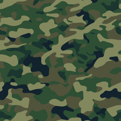 Wall Mural - Camouflage pattern, seamless camo, military pattern 