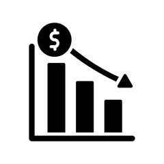 Wall Mural - graph and money