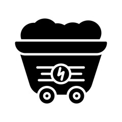 Poster - Coal Mine Vector Icon