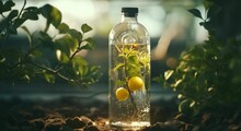 Living Plants Bear Fruit In Glass Bottles