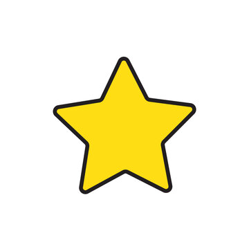 Star icon vector illustration. Free royalty images