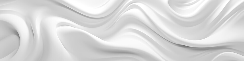Poster - White wave background, abstract concept.Generated with AI