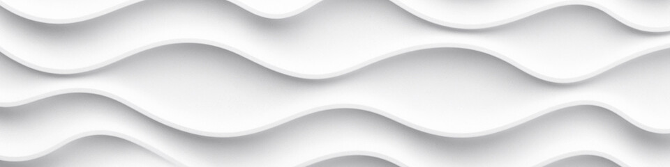Poster - White wave background, abstract concept.