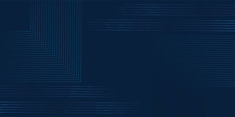 Wall Mural - Dark blue background. Modern line stripes curve abstract presentation background. Luxury paper cut background. Abstract decoration, golden pattern, halftone gradients,vector modern.