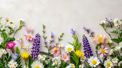 Wall Mural - a group of flowers