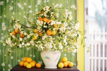 Sticker - citrus tree laden with sweet-scented blossoms