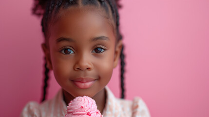 Poster - child eating ice cream