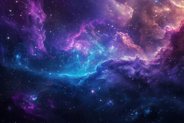 Wall Mural - nebula in the vast space background.