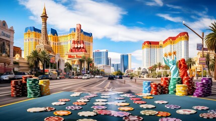 Wall Mural - Las Vegas travel destination. Tour tourism exploring. 