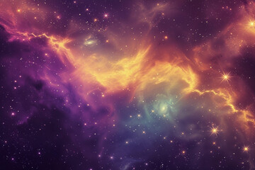 Wall Mural - nebula in the vast space background.