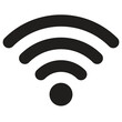 black-colored wifi icon