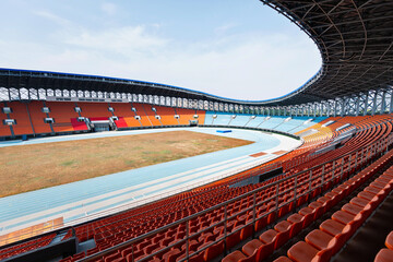 Sticker - Big empty stadium in a city