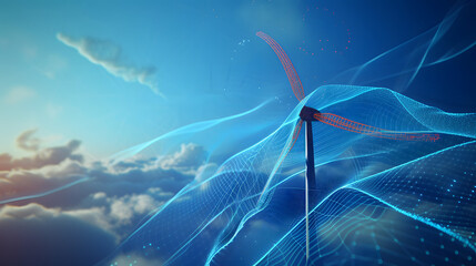 Wall Mural - concept idea eco power energy wind turbine