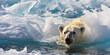 © ADDICTIVE STOCK - Majestic polar bear with sunbeam illumination Generative AI image