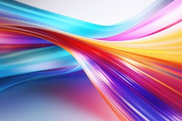 Poster - a vibrant and abstract design consisting of multiple colors set against a white backdrop, rainbow-co